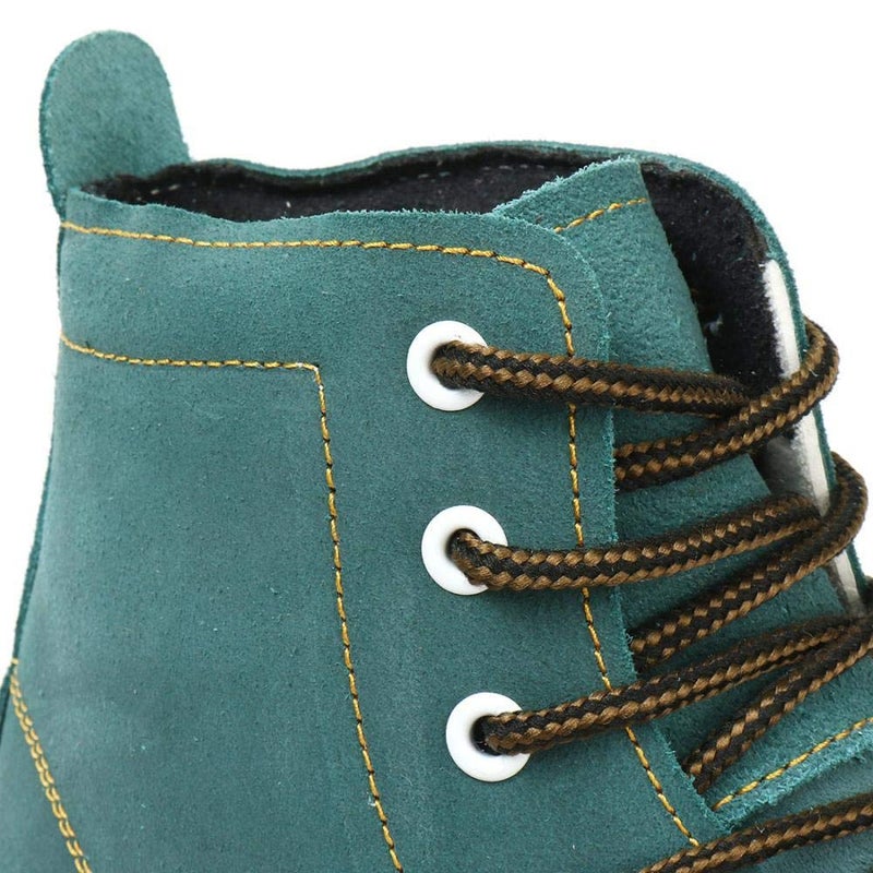 XUDREZ Cowhide Roller Skates for Women and Men High-Top Shoes Double-Row Design,Adjustable Classic Premium Roller Skates (Blue,6) - Image 3